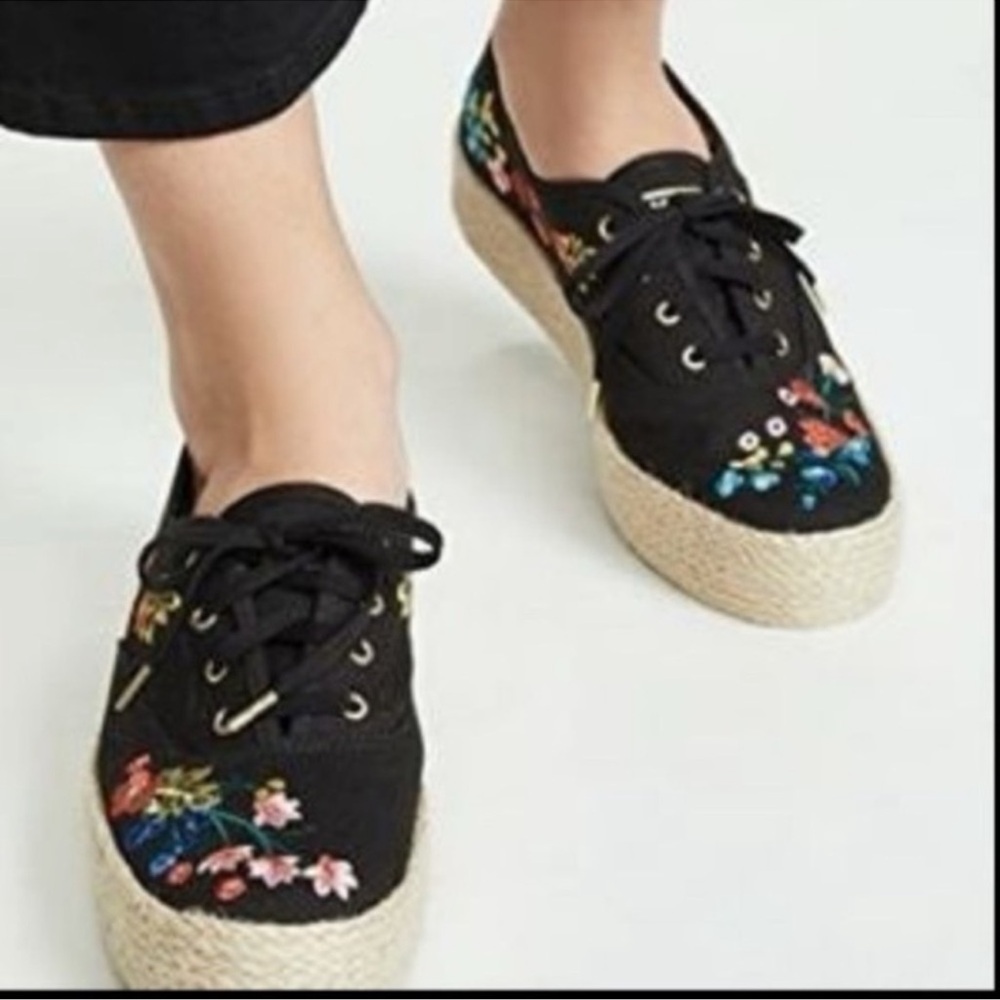 Keds x Rifle Paper Co. Embroidered Shoes size 9 US
